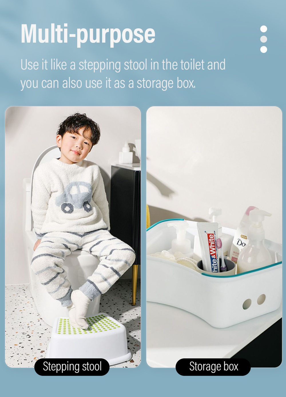 Kids Stepping Stool Durable Non-Slip-6